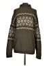 Vince. Chevron-herringbone Brown Wool Pullover Sweater Size XS - photo 2