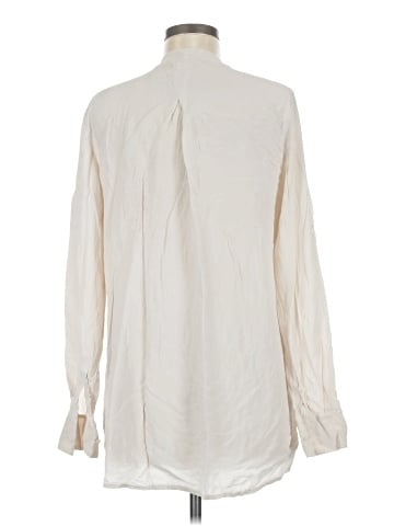 Vince. Long Sleeve Silk Top (view 2)