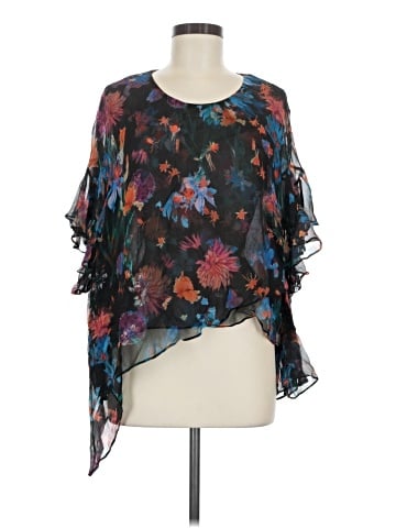 IRO 3/4 Sleeve Silk Top (view 1)