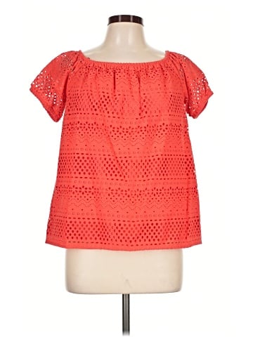 MICHAEL Michael Kors Short Sleeve Blouse (view 1)