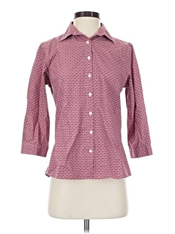Lands' End 3/4 Sleeve Button-Down Shirt (view 1)