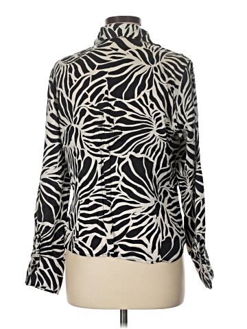 Apt. 9 Long Sleeve Silk Top (view 2)