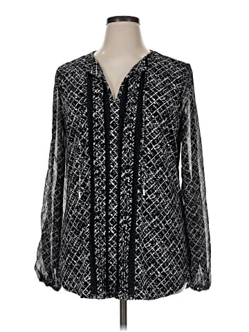 White House Black Market Long Sleeve Blouse (view 1)