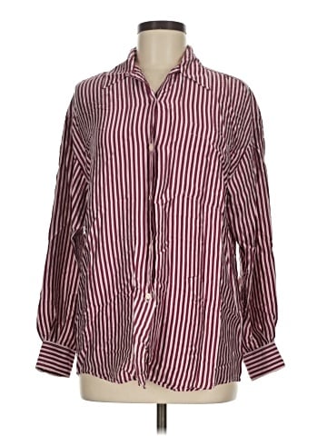 Tracy M. Long Sleeve Silk Top (view 1)