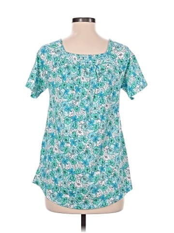 Lands' End Short Sleeve Blouse (view 2)