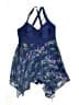 BLOOMCHIC Tropical Blue Swimsuit Cover Up Size 12 - photo 1