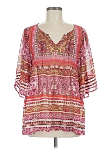 V Cristina 3/4 Sleeve Blouse (view 1)