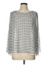 Max Studio 100% Polyester Silver Long Sleeve Blouse Size L - photo 1