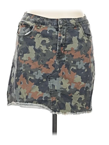 Kensie Denim Skirt (view 1)