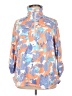 Ruby Rd. Print Orange Windbreaker Size 2X - photo 1
