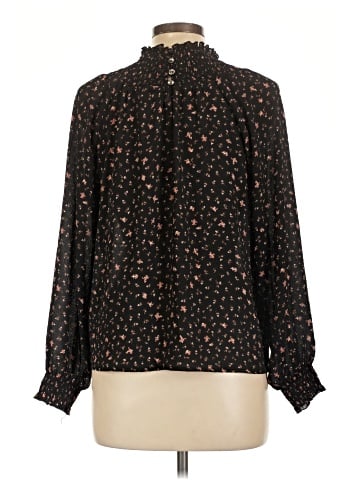 Madewell Smocked-Neck Ruffle Top in Stem Scatter (view 2)