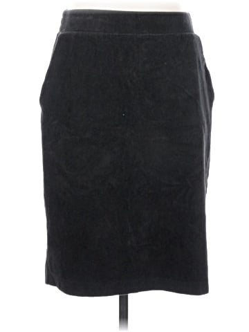 Lands' End Faux Leather Skirt (view 1)