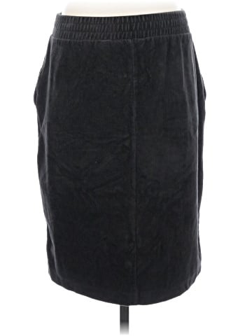 Lands' End Faux Leather Skirt (view 2)