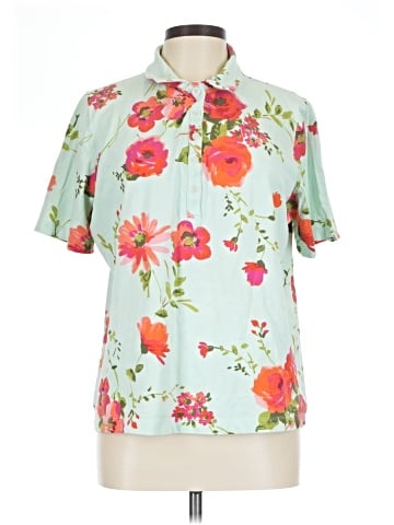 Isaac Mizrahi LIVE! Short Sleeve Blouse (view 1)