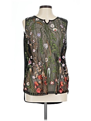 Lauren Michelle Sleeveless Blouse (view 1)