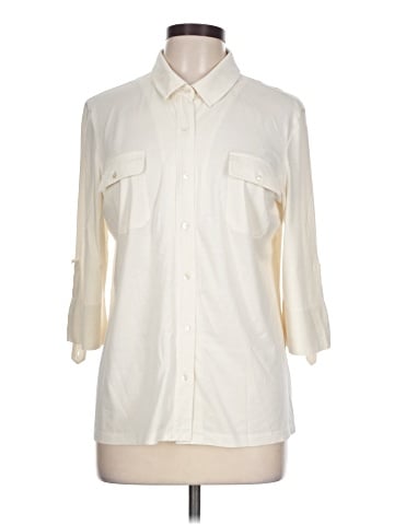 J. McLaughlin 3/4 Sleeve Button-Down Shirt (view 1)