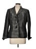 Le Suit 100% Polyester Chevron-herringbone Silver Blazer Size 12 - photo 1