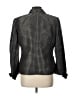 Le Suit 100% Polyester Chevron-herringbone Silver Blazer Size 12 - photo 2