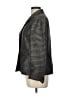 Le Suit 100% Polyester Chevron-herringbone Silver Blazer Size 12 - photo 5