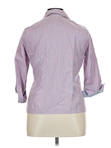 Lands' End 3/4 Sleeve Button-Down Shirt (view 2)