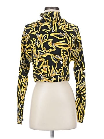Diane von Furstenberg Long Sleeve Silk Top (view 1)
