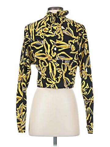 Diane von Furstenberg Long Sleeve Silk Top (view 2)