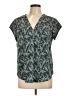 Fun2Fun 100% Polyester Teal Short Sleeve Blouse Size L - photo 1
