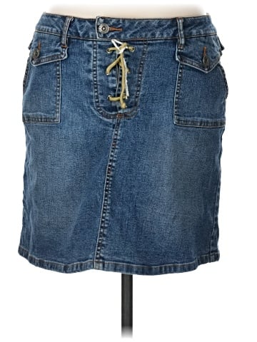 Route 66 Denim Skirt (view 1)