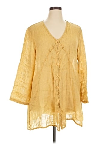 Flax 3/4 Sleeve Blouse (view 1)