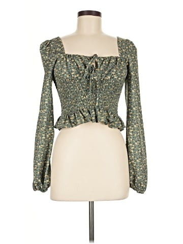 LA Hearts Long Sleeve Blouse (view 1)