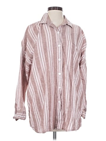 American Eagle Outfitters Long Sleeve Button-Down Shirt (view 1)