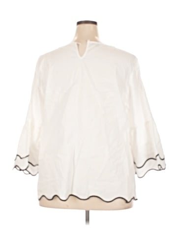 Talbots 3/4 Sleeve Top (view 2)
