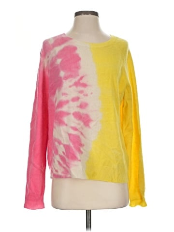 Crush Cashmere Pullover Sweater (view 1)