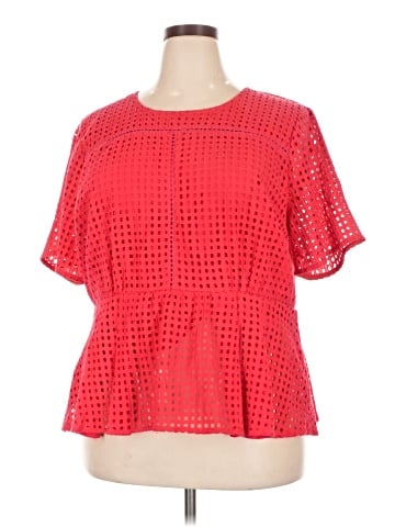 ELOQUII Short Sleeve Blouse (view 1)
