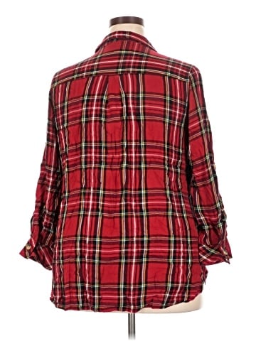 Como Vintage 3/4 Sleeve Button-Down Shirt (view 2)