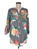 Ruby Rd. 100% Polyester Green 3/4 Sleeve Blouse Size M - photo 1