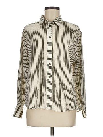 Zara Long Sleeve Button-Down Shirt (view 1)