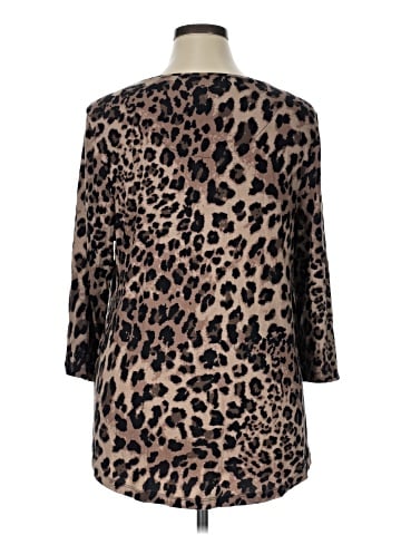 JM Collection Long Sleeve Top (view 2)
