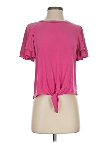 Green Envelope Short Sleeve Top (view 1)