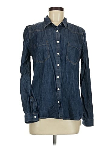 Ann Taylor LOFT Long Sleeve Button-Down Shirt (view 1)