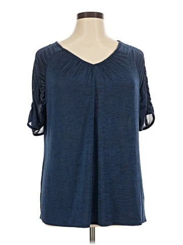 Jennifer Lopez Short Sleeve Blouse (view 1)