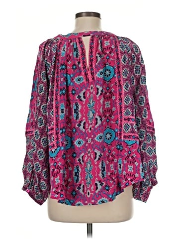 Tolani 3/4 Sleeve Silk Top (view 2)