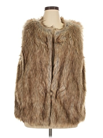 Ann Taylor LOFT Faux Fur Vest (view 1)