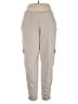 Athleta Solid Gray Cargo Pants Size 16 - photo 1