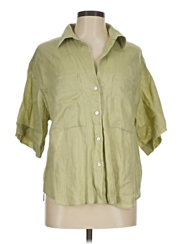 H&M 3/4 Sleeve Button-Down Shirt (view 1)