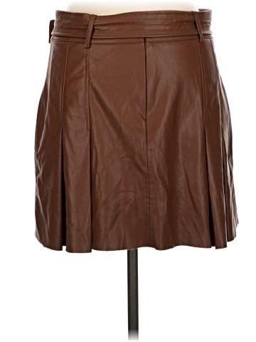 Zara Faux Leather Skirt (view 2)