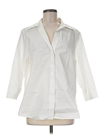 Foxcroft 3/4 Sleeve Button-Down Shirt (view 1)