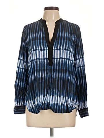 Vince. Long Sleeve Silk Top (view 1)