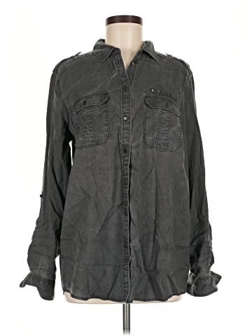 Express Long Sleeve Button-Down Shirt (view 1)