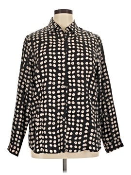 CAbi Long Sleeve Silk Top (view 1)